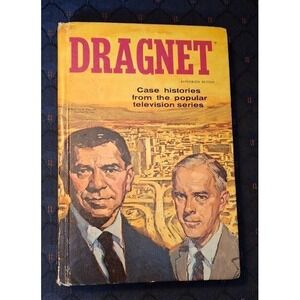 Vintage Dragnet Case Histories Whitman Book TV Show Richard Deming 60s Hardcover